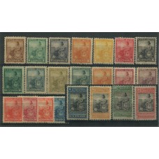 ARGENTINA 1899 GJ 217/38 SERIE COMPLETA LIBERTAD NUEVA CON GOMA DE MUY BUENA CALIDAD Y FRESCOS COLORES, HERMOSA U$ 430